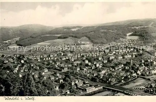 AK / Ansichtskarte Werdohl Fliegeraufnahme Gesamtansicht Werdohl