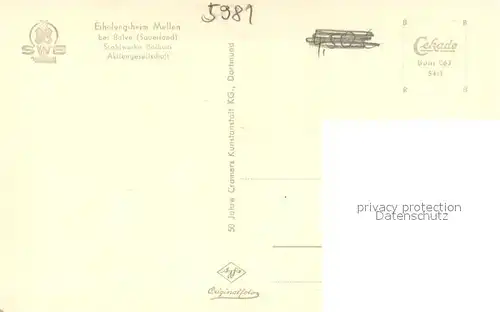 AK / Ansichtskarte Balve Erholungsheim Mellen  Balve