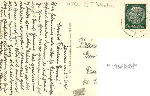 AK / Ansichtskarte Werden_Ruhr_Essen Schafherde an der Ruhr 