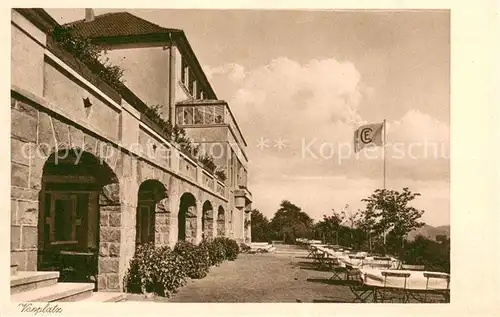 AK / Ansichtskarte Bredenscheid_Hattingen Haus Friede Erholungsheim Vorplatz Bredenscheid Hattingen