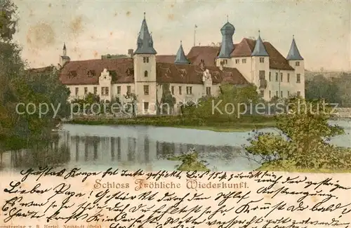 AK / Ansichtskarte Trockenborn Wolfersdorf Schloss Froehliche Wiederkunft Trockenborn Wolfersdorf