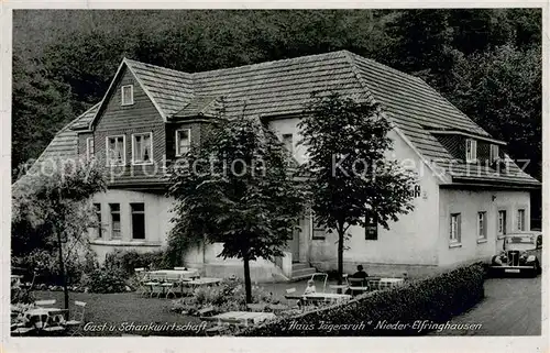 AK / Ansichtskarte Langenberg_Ems Gast  und Schankwirtschaft Haus Jaegersruh Nieder Elfringshausen Langenberg Ems