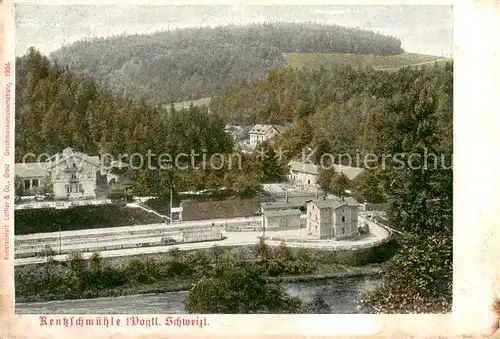 AK / Ansichtskarte Rentzschmuehle_Vogtland_Thueringen Bahnhof Rentzschmuehle_Vogtland