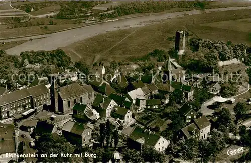 AK / Ansichtskarte Blankenstein_Ruhr Fliegeraufnahme Gesamtansicht mit Burg Blankenstein_Ruhr