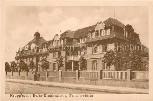 AK / Ansichtskarte Friemersheim_Duisburg Kruppsches Berta Krankenhaus Aussenansicht 