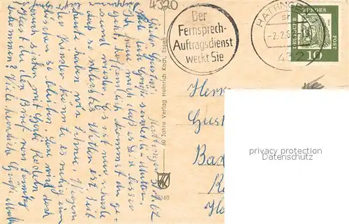 AK / Ansichtskarte Hattingen_Ruhr Bahnhof Untermarkt Ruhrbruecke Blick von der Schulenburg Hattingen Ruhr