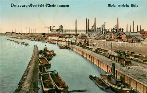 AK / Ansichtskarte Hochfeld_Duisburg Niederrheinische Huette Anlegestelle Hochfeld Duisburg
