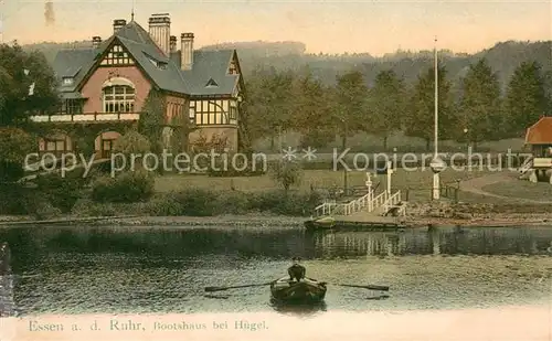 AK / Ansichtskarte Baldeneysee Bootshaus bei Huegel Baldeneysee