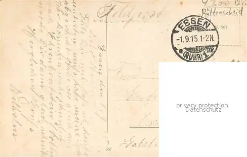 AK / Ansichtskarte Ruettenscheid Colonie Altenhof Augusta Viktoria Erholungsheim Kath. Kirche Feldpost Ruettenscheid