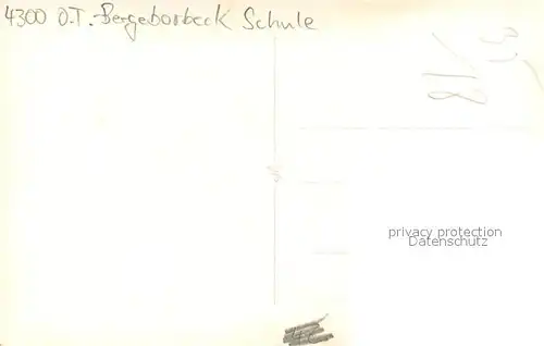 AK / Ansichtskarte Bergeborbeck Schule Schulanfang Junge Einschulung Bergeborbeck