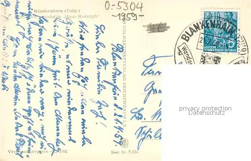 AK / Ansichtskarte Blankenhain_Thueringen Haus Rudoph Blankenhain_Thueringen