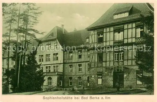 AK / Ansichtskarte Bad_Berka Sophienstaette Aussenansicht Bad_Berka