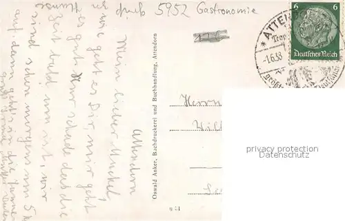 AK / Ansichtskarte Attendorn Hubertus Huette Attendorn