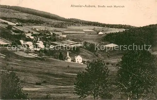 AK / Ansichtskarte Altweier Panorama Strasse nach Markirch Altweier