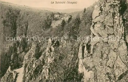 AK / Ansichtskarte La_Schlucht Landschaft Vogesen Berghaus La_Schlucht