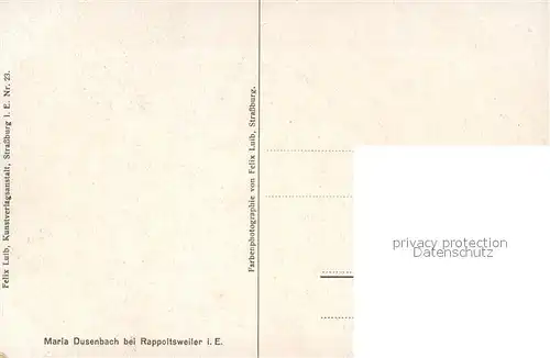 AK / Ansichtskarte Rappoltsweiler_Haut_Rhin_Elsass Maria Dusenbach Wallfahrtskirche Rappoltsweiler_Haut