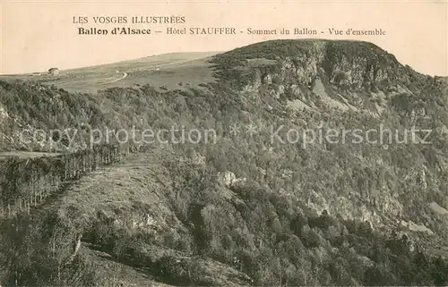 AK / Ansichtskarte Ballon_d_Alsace Hotel Staufer Sommet du Ballon Collection Les Vosges illustrees 