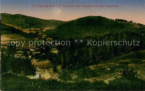 AK / Ansichtskarte Senones_Vosges Kampfgebiet der Vogesen 1. Weltkrieg Senones Vosges