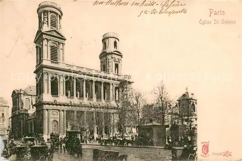 AK / Ansichtskarte Paris_75 Eglise Saint Sulpice 