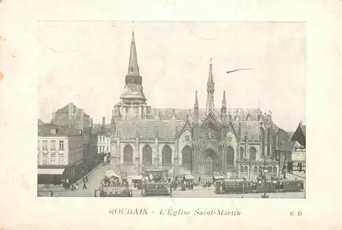 AK / Ansichtskarte Roubaix_59 Eglise Saint Martin 