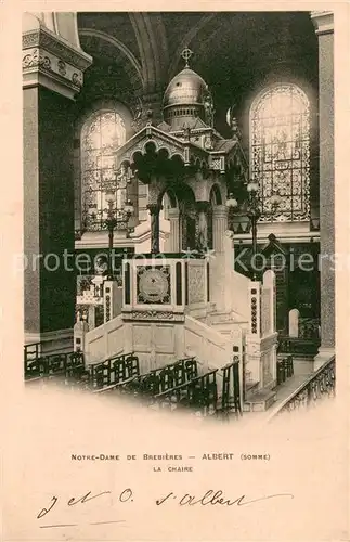 AK / Ansichtskarte Albert_80_Somme Notre Dame de Brebieres Interieur 