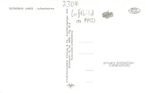 AK / Ansichtskarte Laboe Fliegeraufnahme mit Marine Ehrenmal Laboe