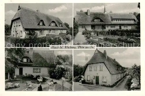 AK / Ansichtskarte Ploen_See Haus St Walburg Muettererholungsheim Ploen_See