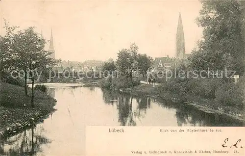 AK / Ansichtskarte Luebeck Blick von der Huexterthorallee Luebeck