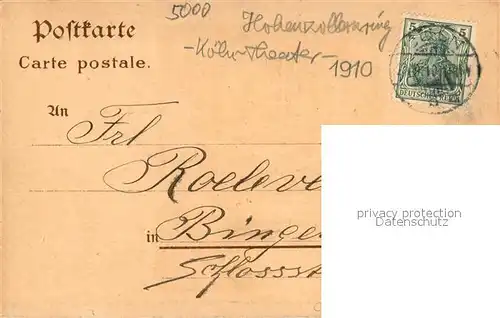 AK / Ansichtskarte Koeln_Rhein Neues Stadttheater Koeln_Rhein