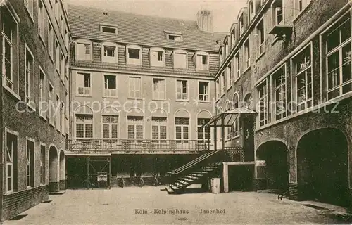 AK / Ansichtskarte Koeln_Rhein Kolpinghaus Innenhof Koeln_Rhein