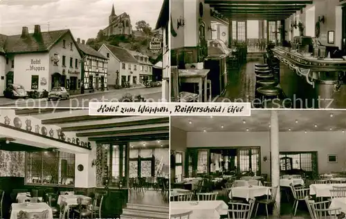 AK / Ansichtskarte Reifferscheid_Eifel Hotel zum Wappen Gastraeume Bar Reifferscheid Eifel