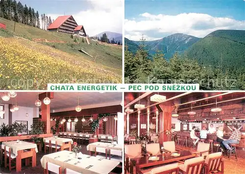 AK / Ansichtskarte Pec_pod_Snezkou Chata Energetik Berghotel Restaurant Landschaftspanorama Pec_pod_Snezkou