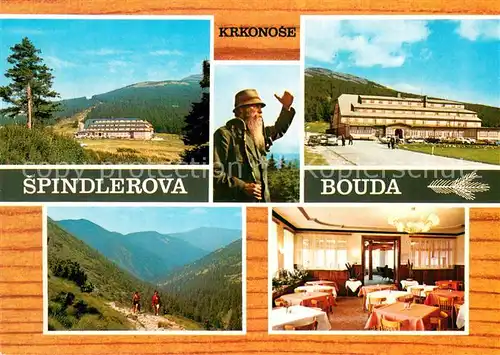 AK / Ansichtskarte Spindleruv_Mlyn_Spindlermuehle Spindlerova Bouda Krkonose Erholungsheim Riesengebirge Landschaftspanorama Wandern Spindleruv_Mlyn