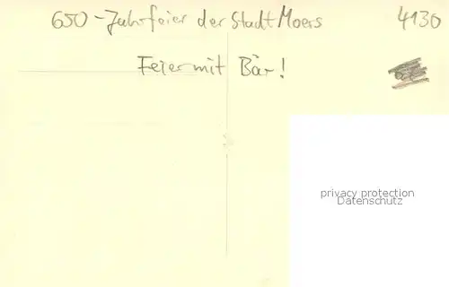AK / Ansichtskarte Moers_Moers 650 Jahresfeier der Stadt Moers 
