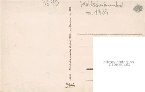 AK / Ansichtskarte Osterburg_Altmark Waldschwimmbad Osterburg_Altmark