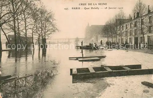 AK / Ansichtskarte Paris_75 Crue de la Seine Quai Debilly Innondation Janvier 1920 