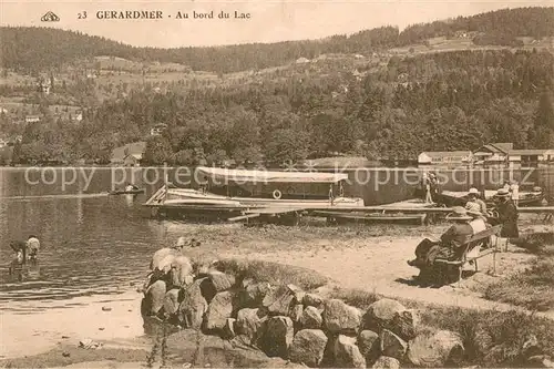 AK / Ansichtskarte Gerardmer_Vosges Au bord du lac Gerardmer Vosges