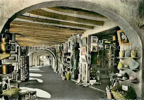 AK / Ansichtskarte Morcote_Lago_di_Lugano I portici Morcote_Lago_di_Lugano