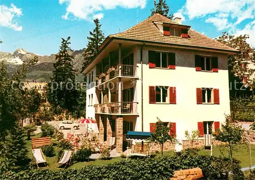 AK / Ansichtskarte Obermais_Meran Hotel Alba Stadtplan Obermais Meran