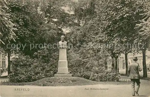 AK / Ansichtskarte Krefeld Karl Wilhelm Denkmal Krefeld