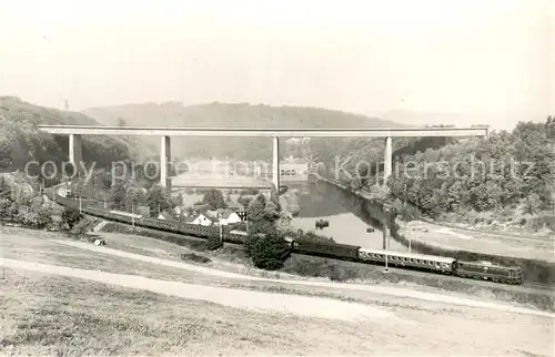 AK / Ansichtskarte Hann._Muenden Bruecke und Zug Hann. Muenden