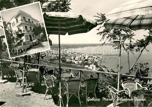 AK / Ansichtskarte Gabicce_Mare Pensione Ivana Terrasse Panoramablick aufs Meer Gabicce Mare