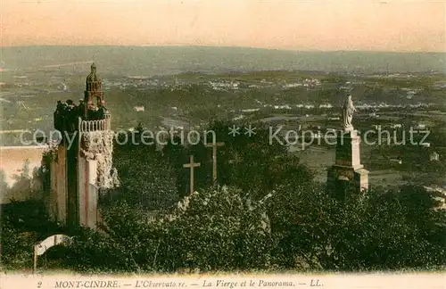 AK / Ansichtskarte Saint Cyr au Mont d_Or Mont Cindre Observatoire la Vierge Panorama Saint Cyr au Mont d Or