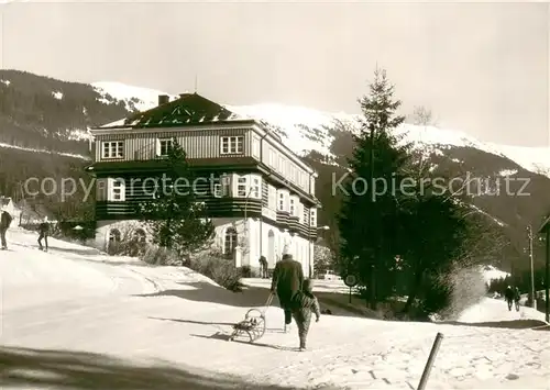 AK / Ansichtskarte St_Peter_Riesengebirge Berghotel im Winter St_Peter_Riesengebirge