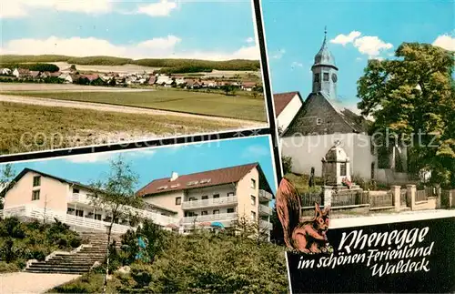 AK / Ansichtskarte Rhenegge Teilansichten mit Kirche Rhenegge