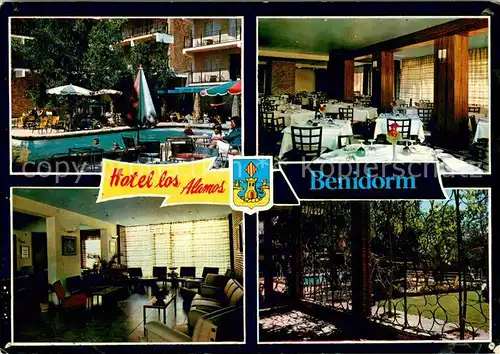 AK / Ansichtskarte Benidorm Hotel Los Alamos Restaurant Swimming Pool Benidorm