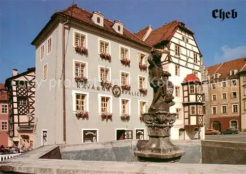 AK / Ansichtskarte Cheb_Eger Kavarna Restaurace Spalicek Hotel Brunnen 