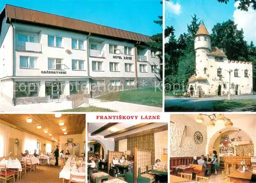 AK / Ansichtskarte Frantiskovy_Lazne Hotel Restaurant Zatisi Schloss Frantiskovy_Lazne