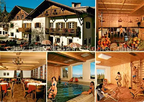AK / Ansichtskarte Petersberg_Deutschnofen Hotel Friedeck Restaurant Fitnessraum Hallenbad Petersberg Deutschnofen