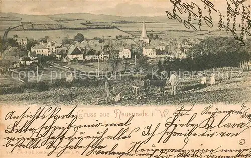 AK / Ansichtskarte Neuenrade Teilansicht Partie auf dem Feld Neuenrade